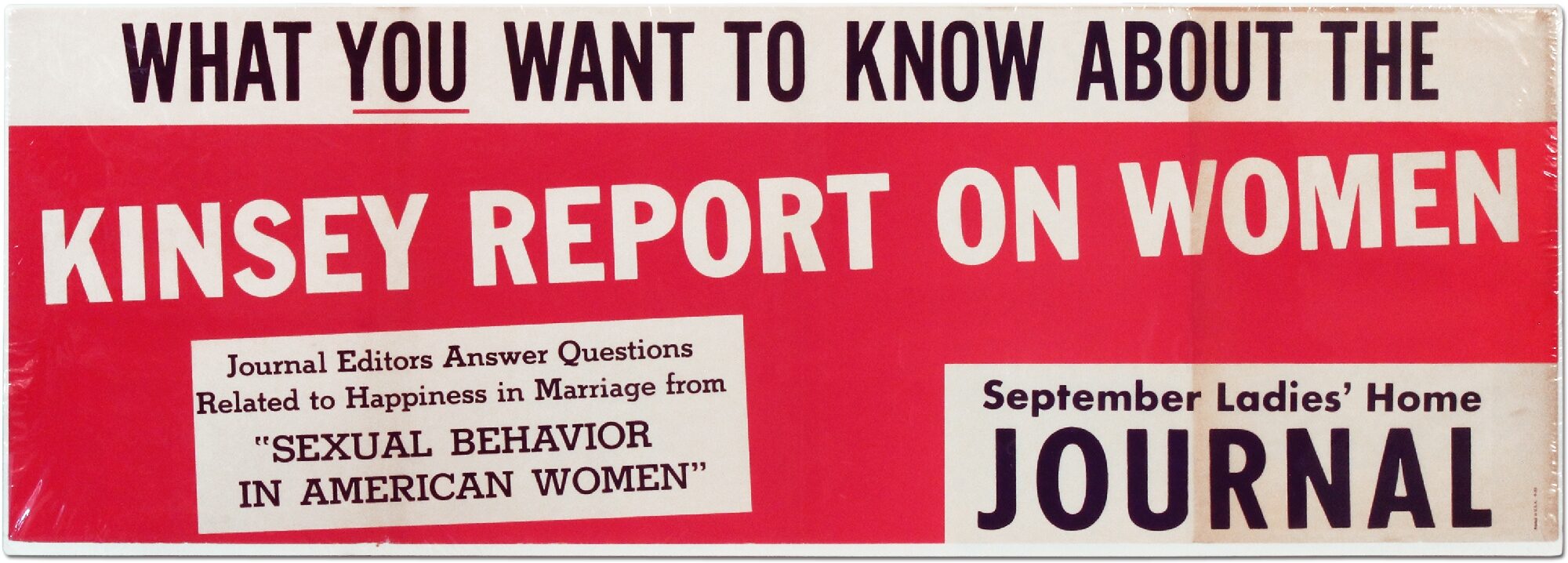 Kinsey Magazine File Poster : What You Want to Know about the Kinsey Report on Women ...