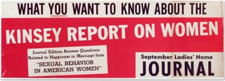 Item #390473 [Poster]: What You Want to Know about the Kinsey Report on Women. Alfred C. KINSEY