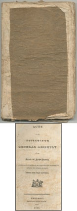 Item #392358 Acts of the Fifty-Fifth General Assembly of the State of New Jersey, at a Session...