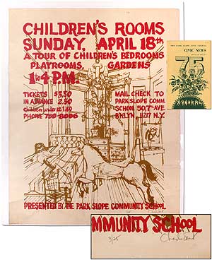 Item #392376 [Poster]: Children's Rooms. Sunday, April 18th. A Tour of Children's Bedrooms ... Presented by the Park Slope Community School. Charles EANET.