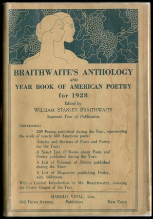 Item #392696 Anthology of Magazine Verse for 1928 and Yearbook of American Poetry. William...