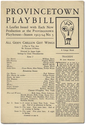 Item #393129 Provincetown Playbill: A Leaflet Issued with Each New Production at the Provincetown...