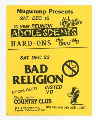 Los Angeles Punk Flyers