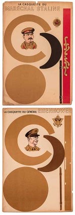Item #393717 [Broadsides]: La Casquette du Général Eisenhower [and] La Casquette du Maréchal...