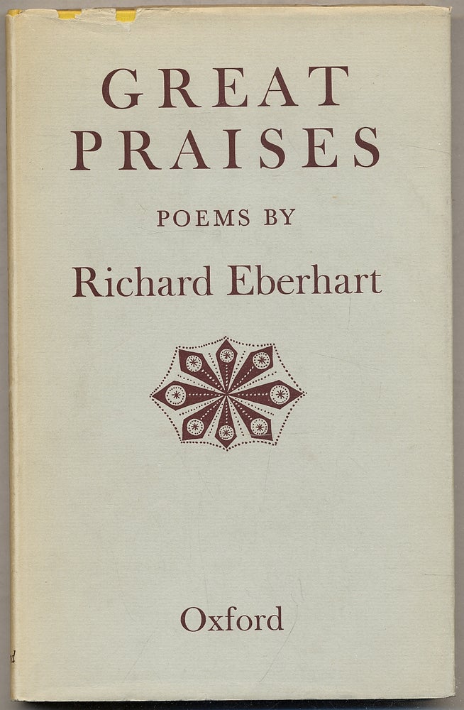 Item #393761 Great Praises. Richard EBERHART.