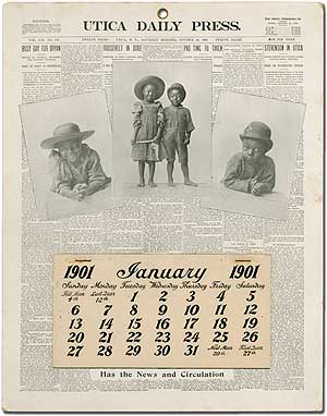Item #393849 [Broadside calendar]: Utica Daily Press