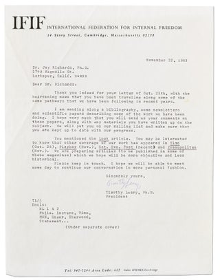 Archive of Early Printed and Manuscript Material Connected with LSD