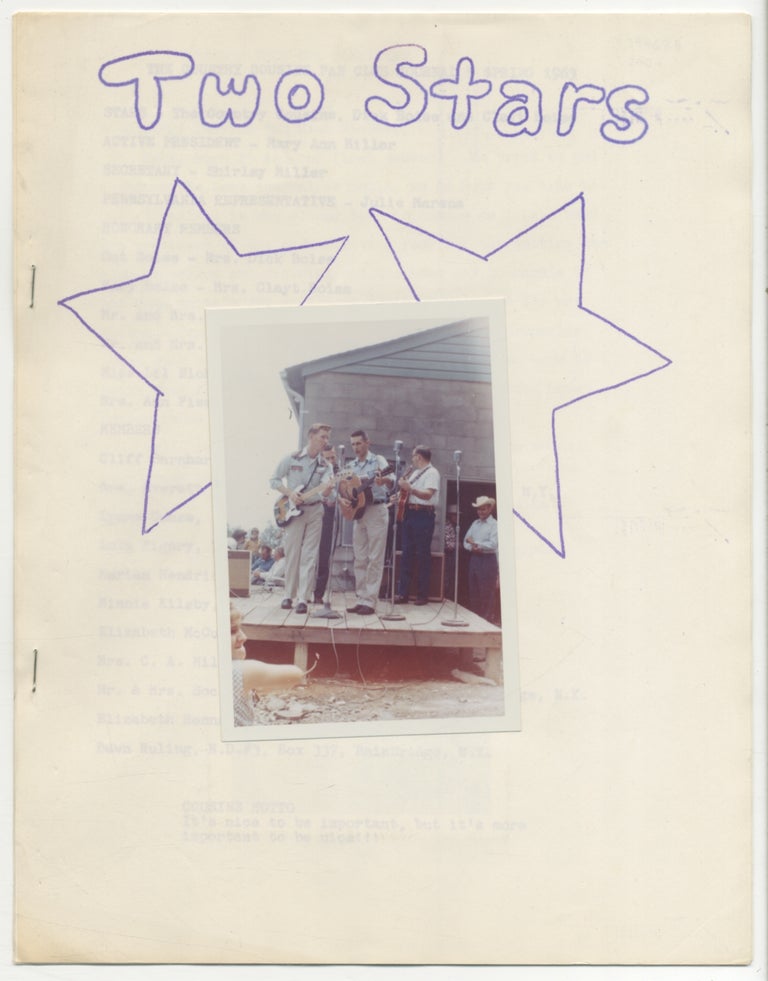 Item #394628 [Zine]: The Country Cousins Fan Club Journal [cover title]: Two Stars. Dick BOISE, Clayt.