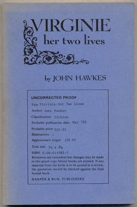 Item #394669 Virginie: Her Two Lives. John HAWKES