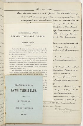 [Journal and Minutes Book]: Heathfield Park Lawn Tennis Club Minutes