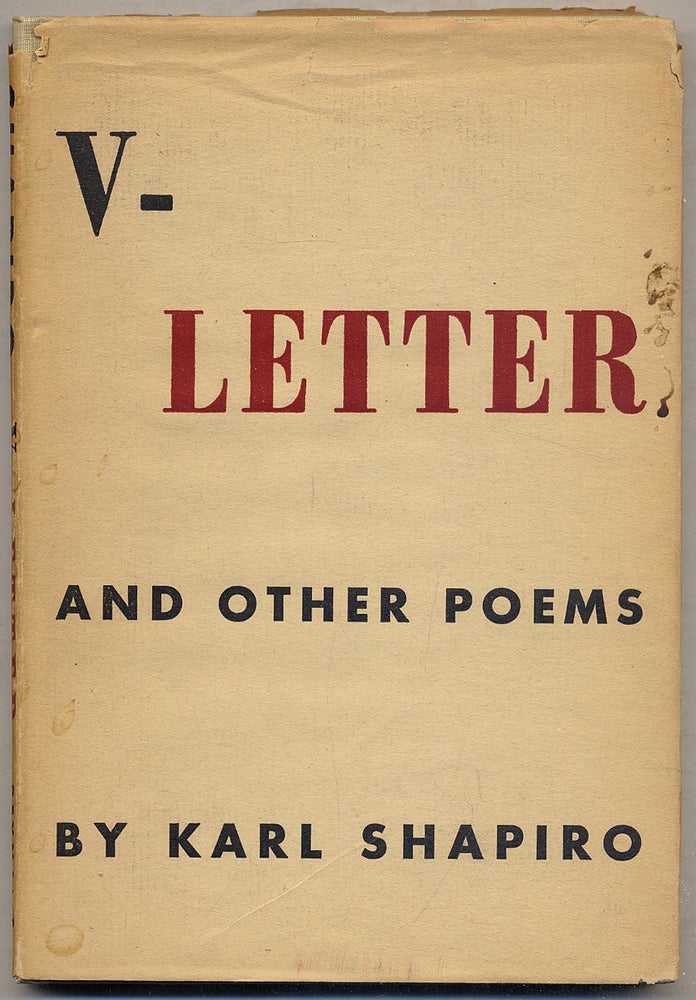 Item #395076 V-Letter and Other Poems. Karl Jay SHAPIRO.
