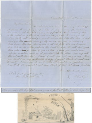 Item #395217 1852 Letter from a Connecticut Schoolboy Referencing Football