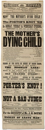 Item #395291 [Broadside]: Theatre Royal... Portsmouth... Production of a New and Original Drama...