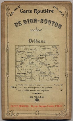 Item #395635 Carte Routière De Dion-Bouton 1/200.000e