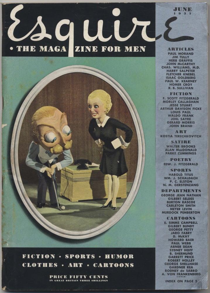 Item #395647 [Story]: "The Honor of the Goon" in Esquire. June 1937. F. Scott FITZGERALD.