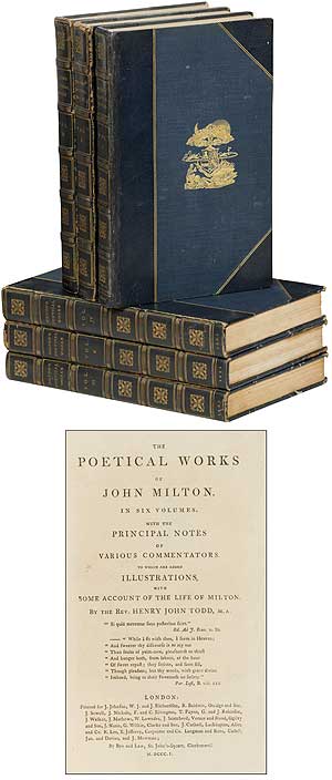 Item #395812 The Poetical Works of John Milton. In Six Volumes. Harry CROSBY, Caresse.