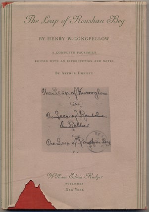 Item #395857 The Leap of Roushan Beg. Henry Wadsworth LONGFELLOW