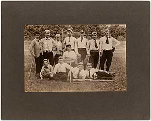 Item #396080 Baseball Team Photograph Circa 1890