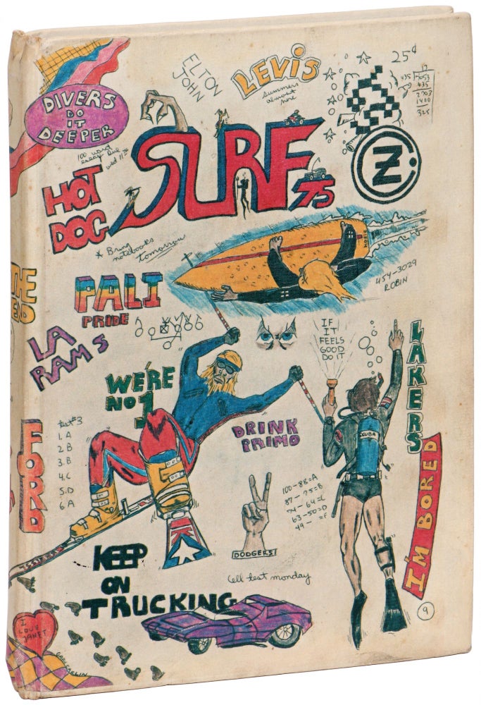Item #396201 [Pacific Palisades High School Yearbook]: Surf '75. Dave ROBACK, etc., Kiki Vandeweghe.