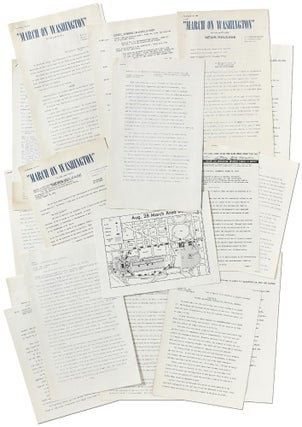 Item #396314 A Collection of Original Press Releases for the March On Washington for Jobs and...