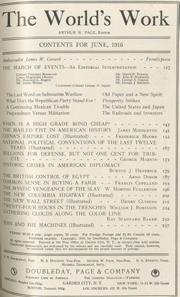 The World's Work: April, 1916, Volume XXXI, Number 6 to Volume XXXII, Number 3