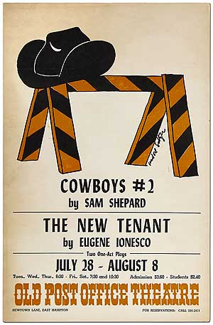 Item #396807 Cowboys #2 [and] The New Tenant. Sam SHEPARD, Eugene Ionesco.