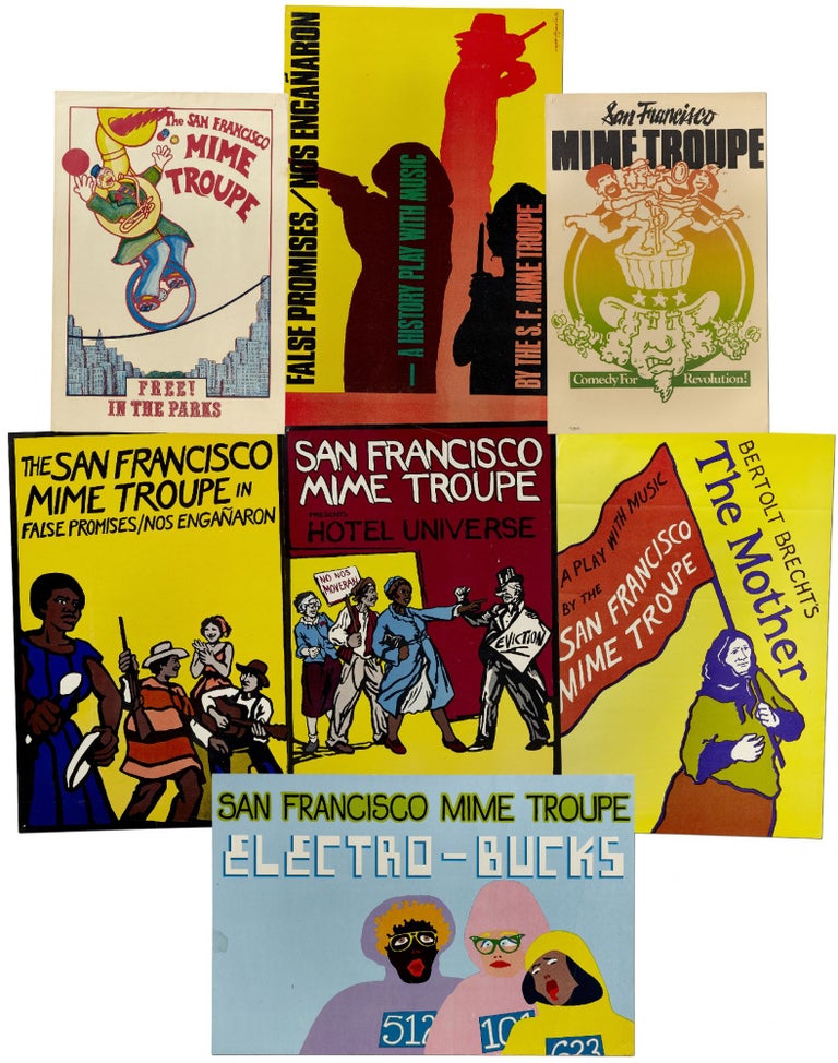 Item #397069 Eight San Francisco Mime Troupe Posters