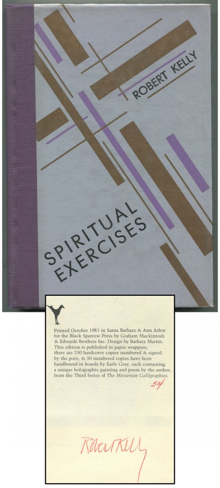 Item #397117 Spiritual Exercises. Robert KELLY.