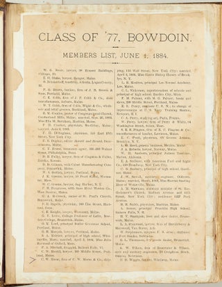 [Photo Album]: "Bowdoin ‘77" - Portrait Photographs of the 1877 Senior Class of Bowdoin College