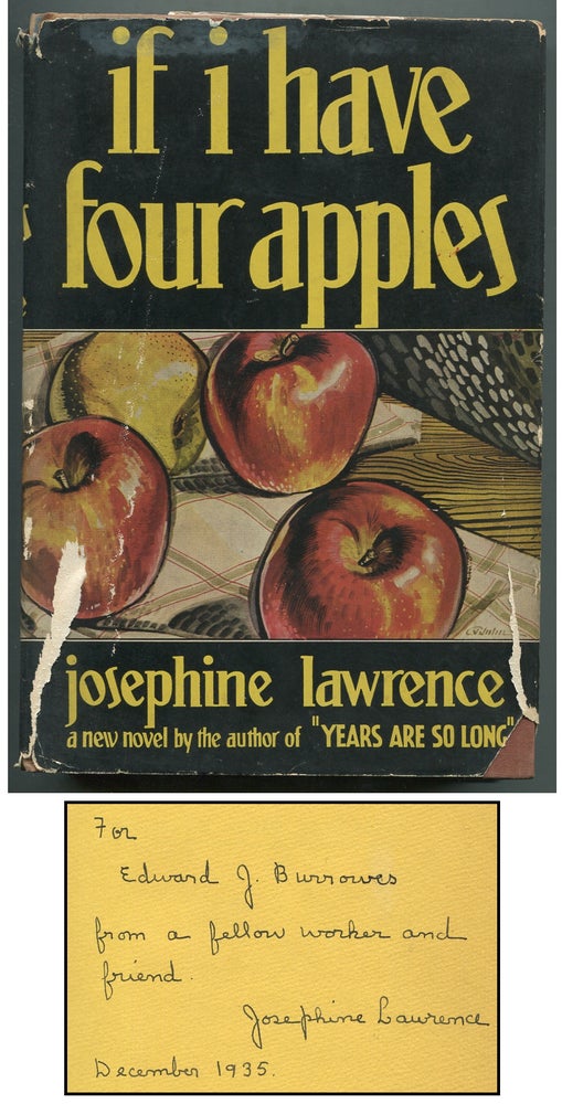 Item #397375 If I Have Four Apples. Josephine LAWRENCE.