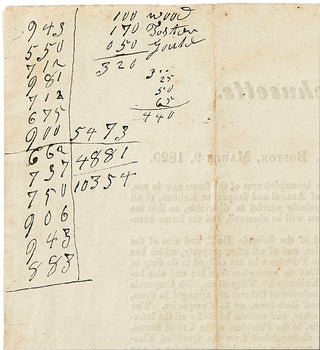 [Broadside]: Commonwealth of Massachusetts. General Orders. Head Quarters, Boston, March 9, 1820. To remove the defects in the returns of the militia, which have arisen from the incompleteness of the forms now in use, the adjutant general has prepared an entirely new set of forms of company rolls, and of annual and inspection returns ...