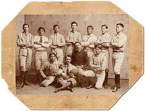 Item #397737 Photograph of the Football Team of Indian University of Muskogee, Oklahoma
