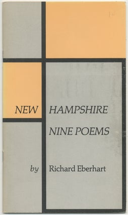 Item #397998 New Hampshire Nine Poems. Richard EBERHART