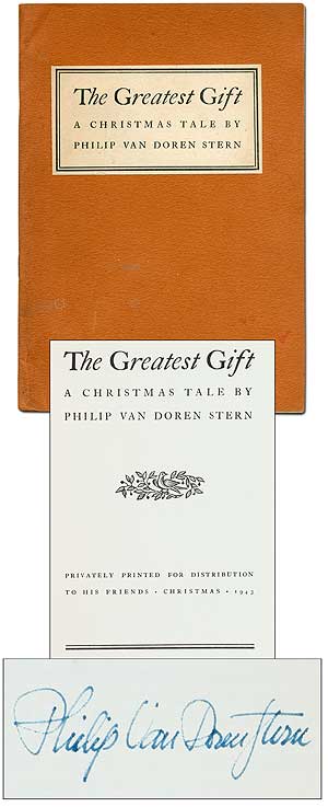 Item #398063 The Greatest Gift. Philip Van Doren STERN.