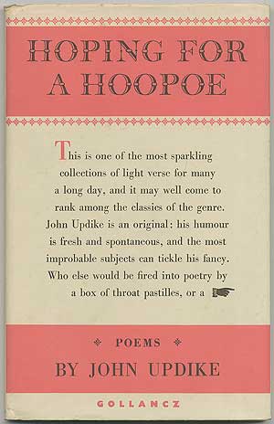 Item #398188 Hoping for a Hoopoe. John UPDIKE.