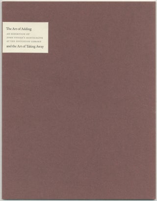 Item #398328 The Art of Adding and the Art of Taking Away: Selections from John Updike's...