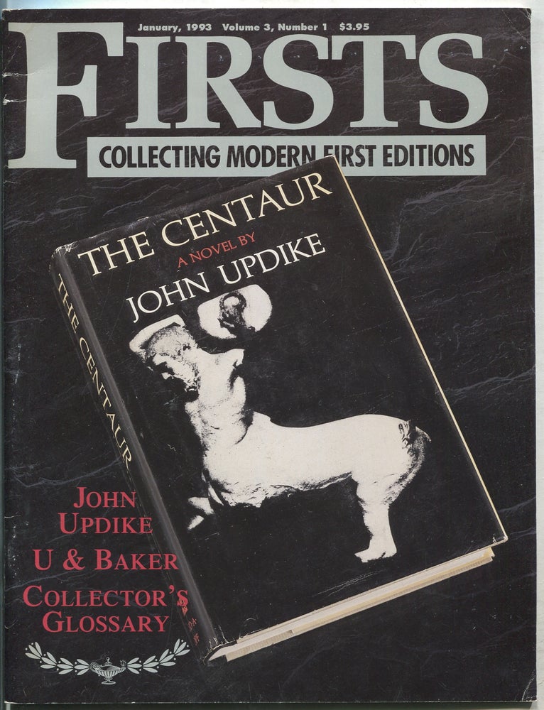 Item #398452 Firsts: Collecting Modern First Editions: January, 1993, Volume 3, Number 1. John UPDIKE, Kathryn SMILEY.