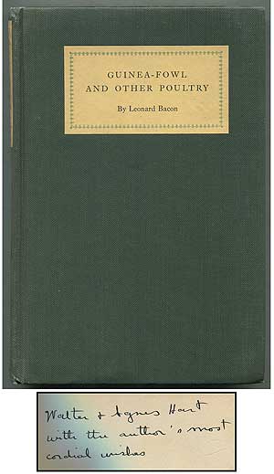Item #398908 Guinea-Fowl and Other Poultry. Leonard BACON.