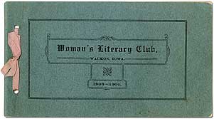 Item #399173 Woman's Literary Club, Waukon, Iowa. 1903-1904