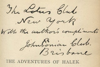 The Adventures of Halek: An Autobiographical Fragment