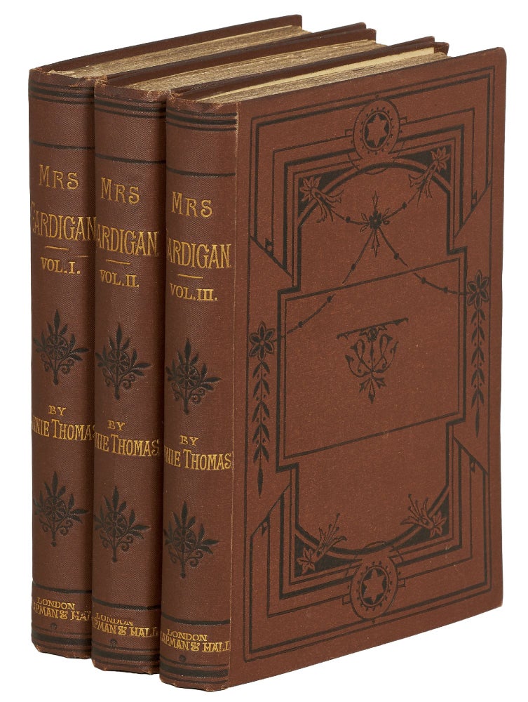 Item #399775 Mrs. Cardigan? A Novel. In Three Volumes. Annie Thomas, Mrs. Pender Cudlip.