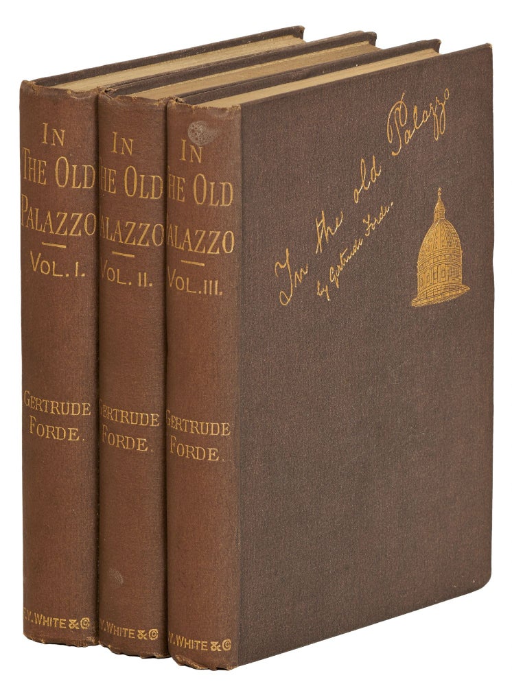 Item #399779 In The Old Palazzo. A Novel. In Three Volumes. Gertrude Forde.