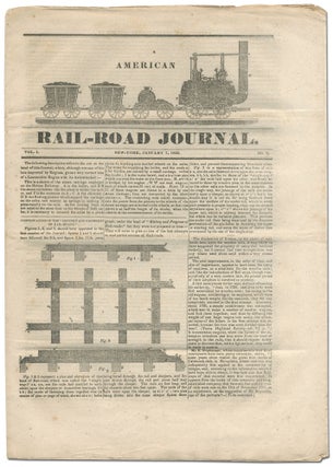 Item #400569 American Rail-Road Journal. Vol. 1 No. 2. January 8, 1832