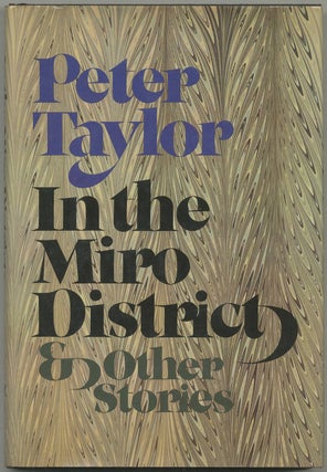 Item #400623 In the Miro District & Other Stories. Peter TAYLOR