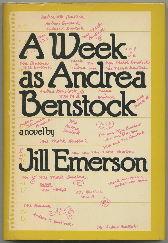 Item #400696 A Week as Andrea Benstock. Lawrence as Jill Emerson BLOCK.