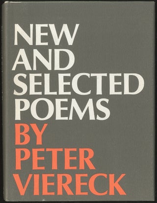Item #400884 New and Selected Poems: 1932-1967. Peter VIERECK