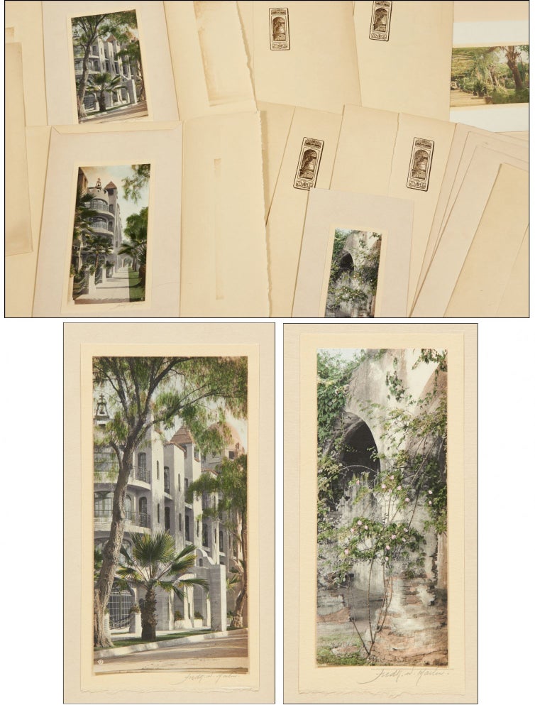 Item #401015 Twelve Large Hand-Colored Photographs of Southern California Scenes. Fre k. W. M. Hulbert MARTIN, eric, and.