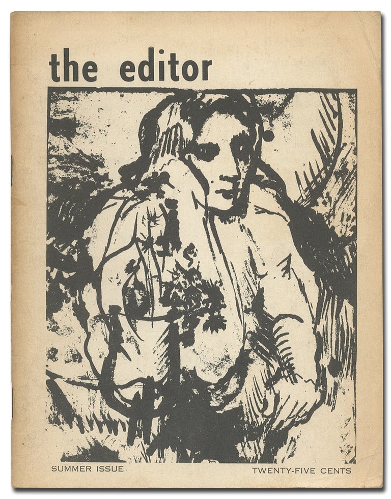 Item #401401 The Editor Magazine. 3rd Issue. Summer 1959. Gerald BUNKER, Stephen Kaye, Piero Heliczer John Hawkes.