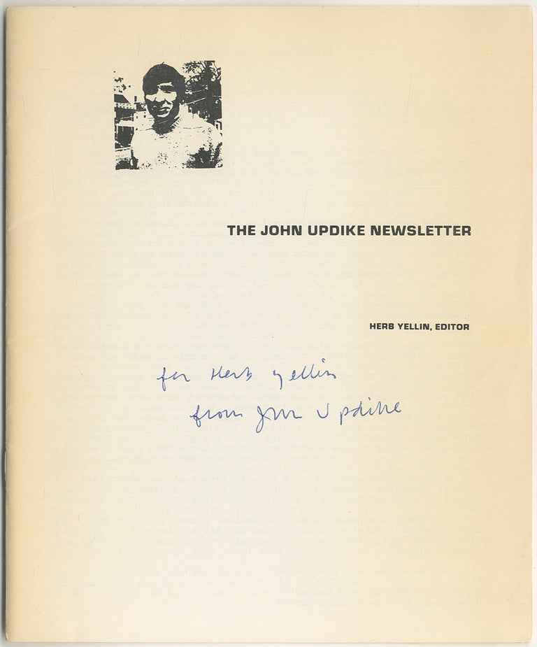 Item #401742 The John Updike Newsletter. Numbers 10 and 11 Double Issue. John UPDIKE, Herb Yellin.