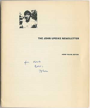 Item #401743 The John Updike Newsletter. Numbers 10 and 11 Double Issue. John UPDIKE, Herb Yellin.